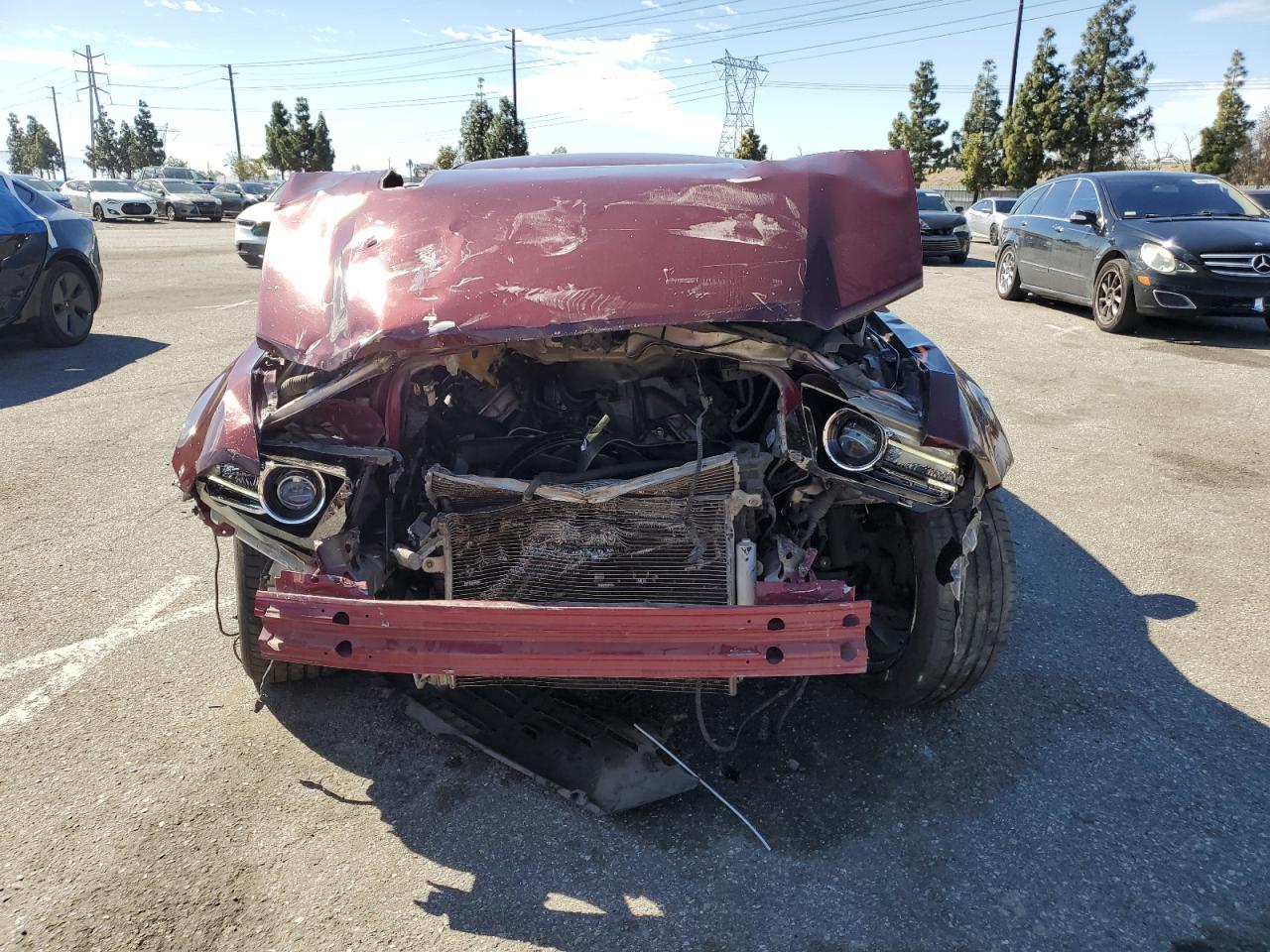 2013 Ford Mustang VIN 1ZVBP8CF6D5267734 Copart auction photo, front end / side damage thumbnail 5