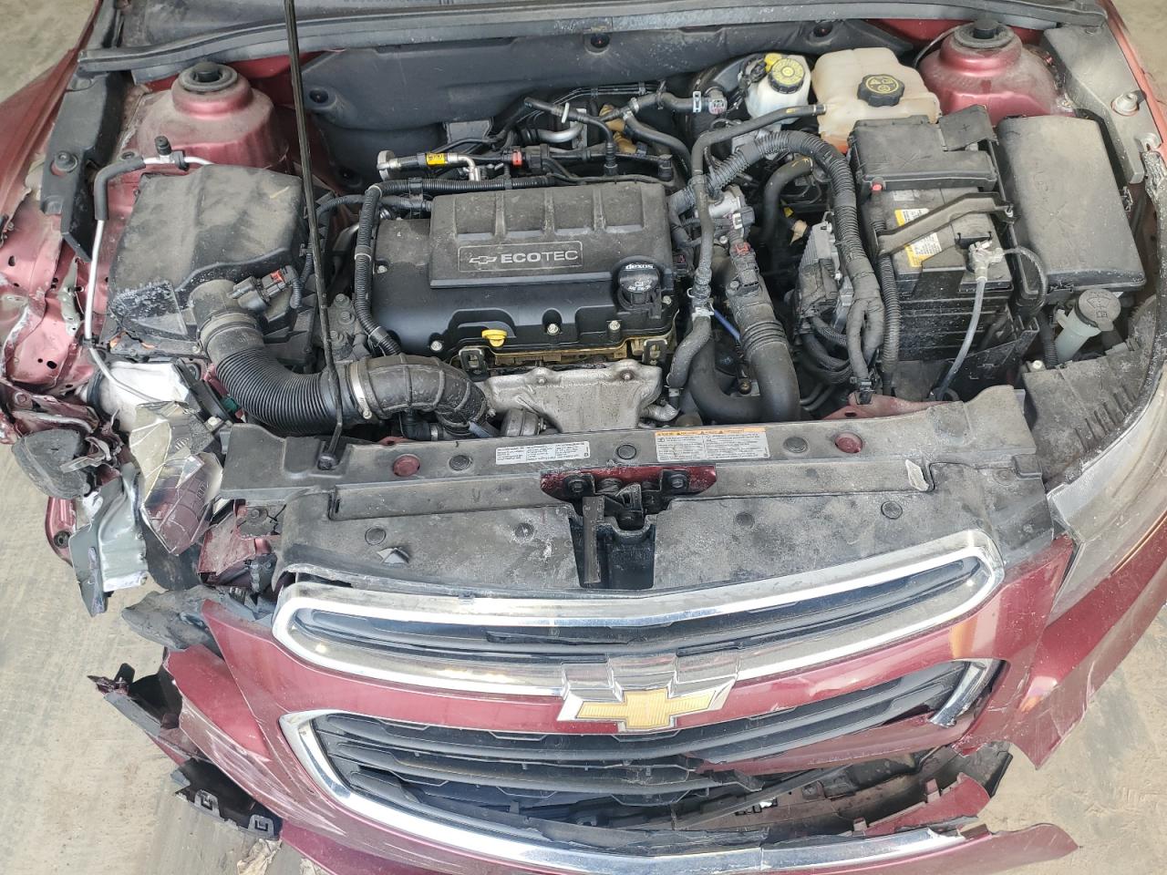 2015 Chevrolet Cruze VIN 1G1PC5SB0F7292789 Copart auction photo, front end / side damage thumbnail 12