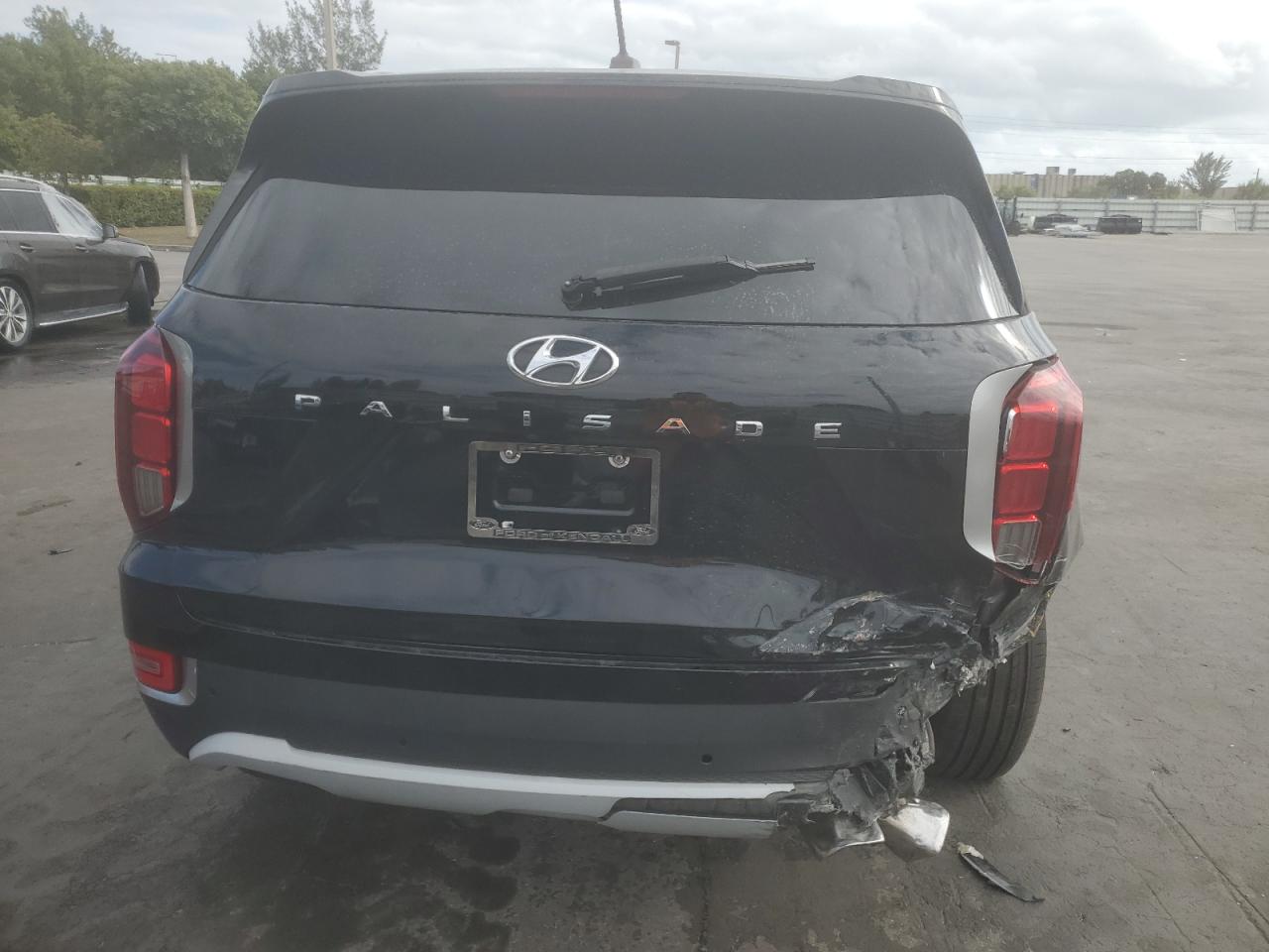 2020 Hyundai Palisade VIN KM8R34HE6LU128922 Copart auction photo, rear end / undercarriage damage thumbnail 6