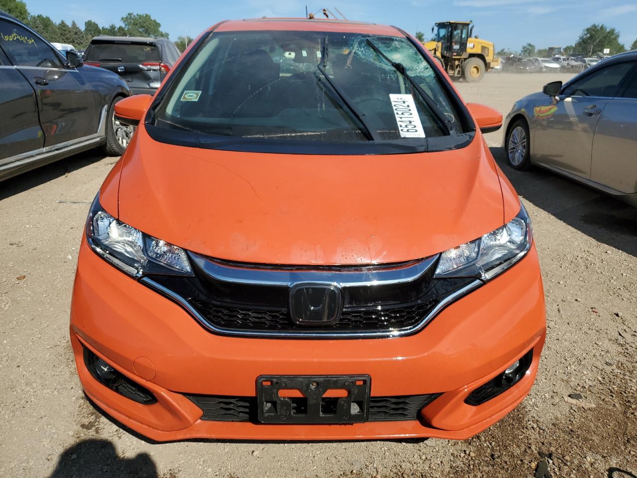 2019 Honda Fit VIN 3HGGK5H81KM734843 Copart auction photo, top/roof damage thumbnail 5