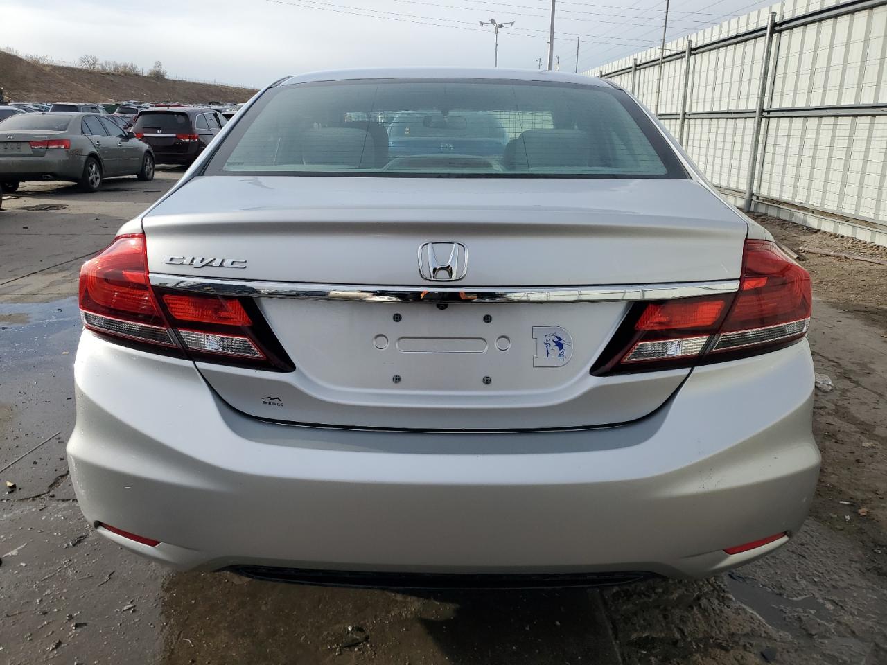 2013 Honda Civic VIN 19XFB2F80DE049967 Copart auction photo, side / hail damage thumbnail 6