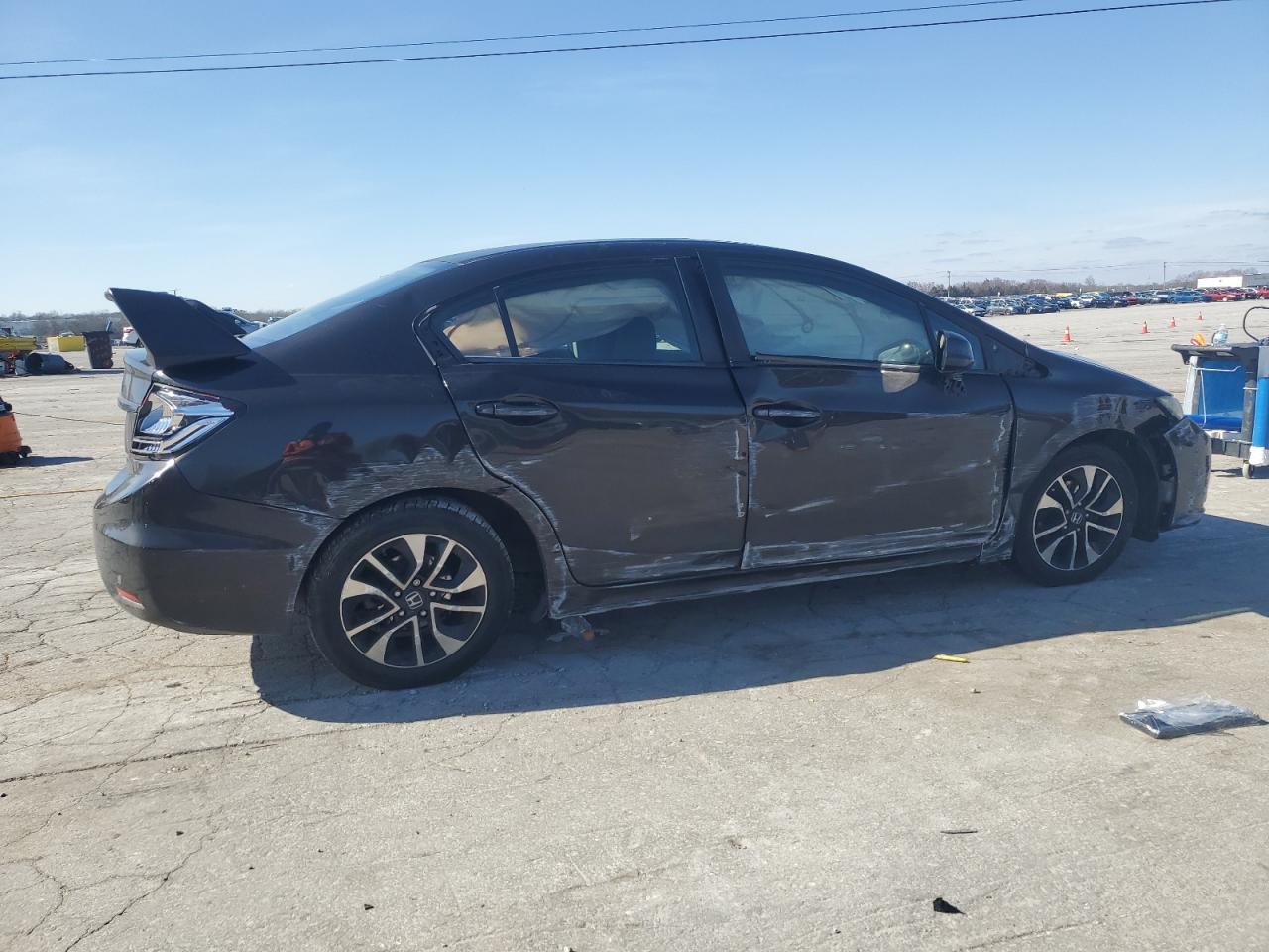 2013 Honda Civic VIN 19XFB2F87DE013726 Copart auction photo, all over damage thumbnail 3