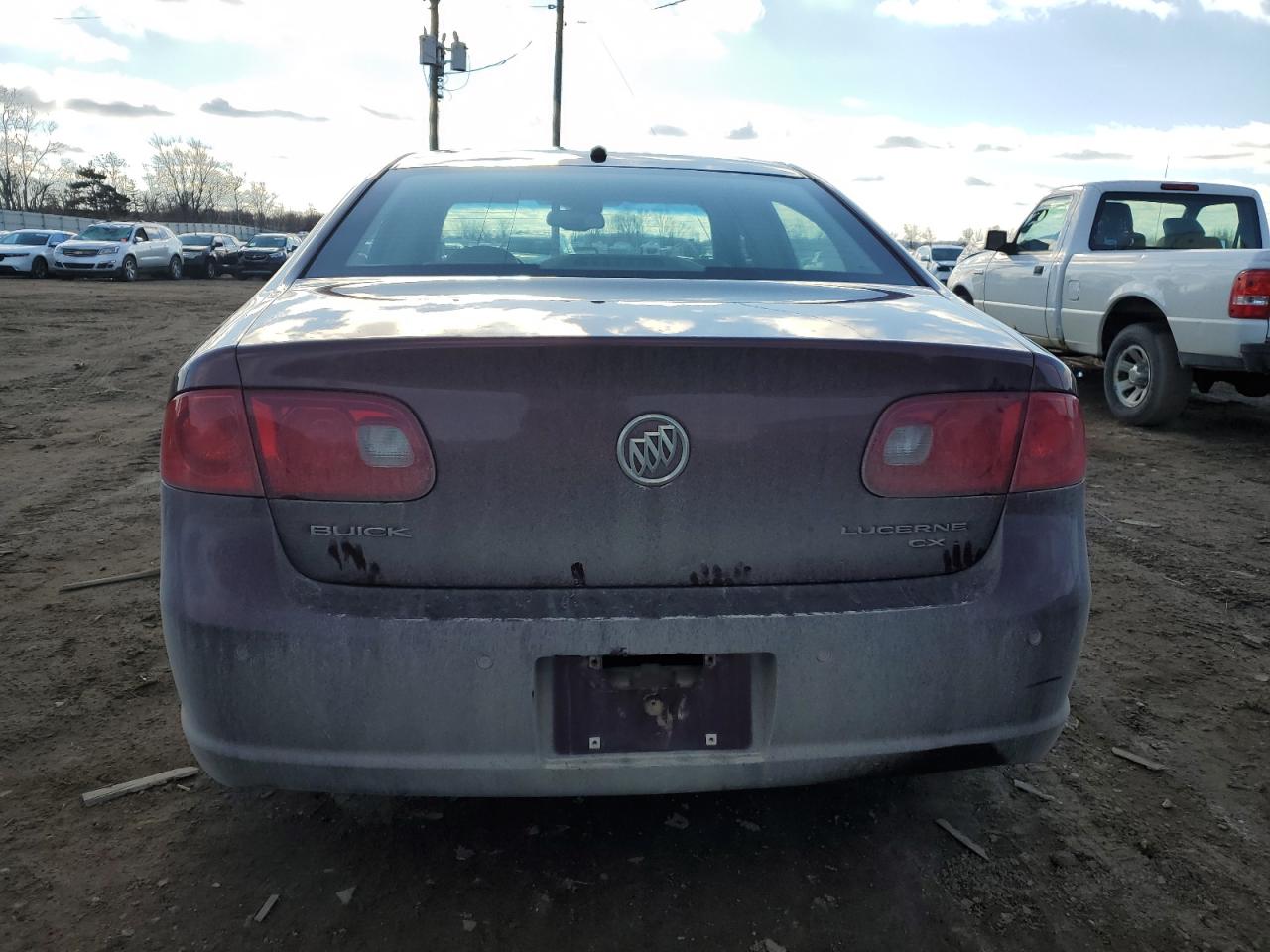 2006 Buick Lucerne VIN 1G4HD57286U163939 Copart auction photo, front end / side damage thumbnail 6