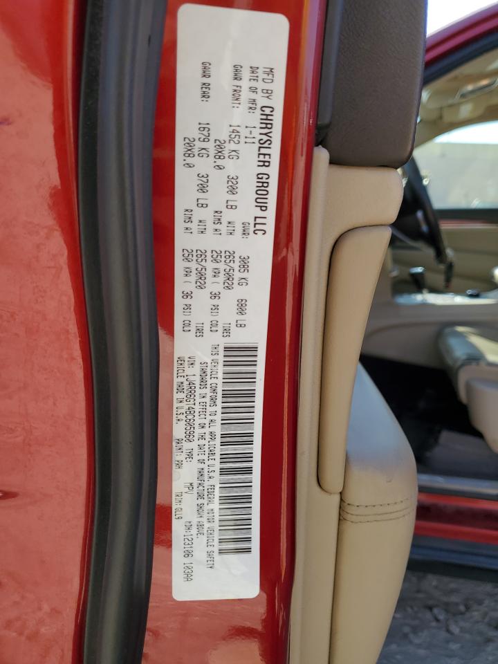 2011 Jeep Grand Cherokee VIN 1J4RR6GT4BC605960 Copart auction photo, front end damage thumbnail 14