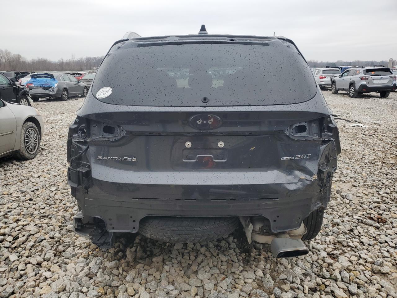 2020 Hyundai Santa Fe VIN 5NMS5CAA2LH286196 Copart auction photo, all over damage thumbnail 6