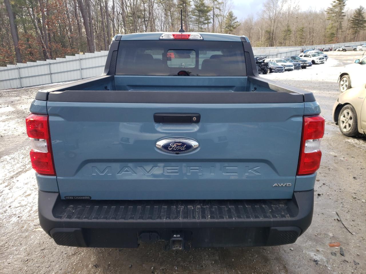 2022 Ford Maverick VIN 3FTTW8F92NRB11480 Copart auction photo, front end / side damage thumbnail 6