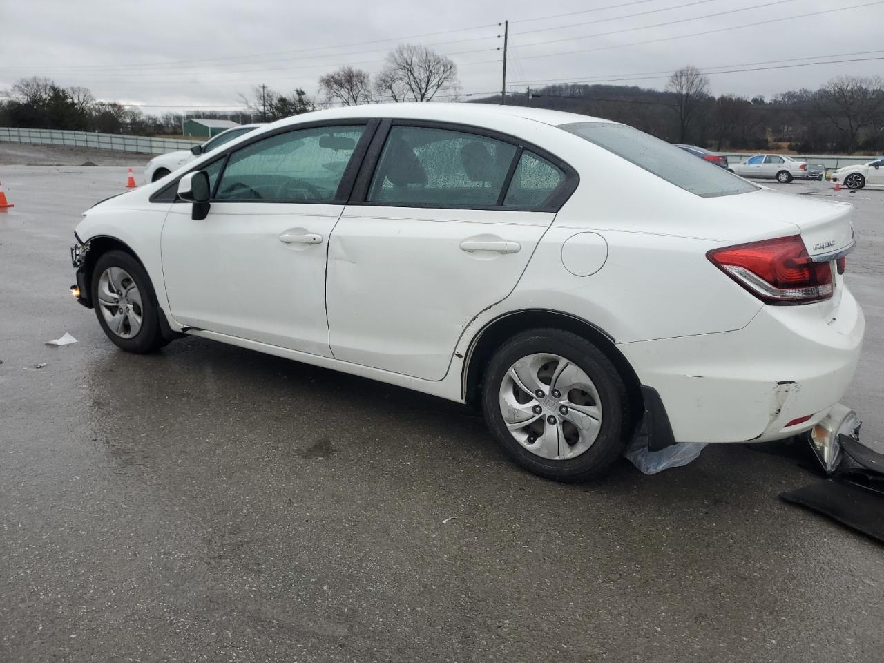2013 Honda Civic VIN 19XFB2F55DE074658 Copart auction photo, front end / side damage thumbnail 2