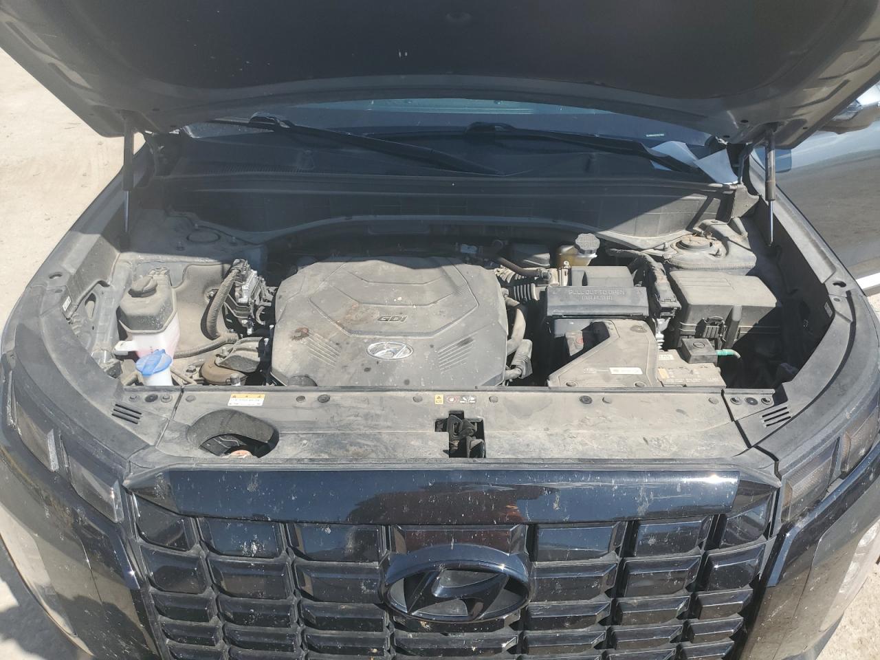 2023 Hyundai Palisade VIN KM8R44GE5PU578890 Copart auction photo, side damage thumbnail 14
