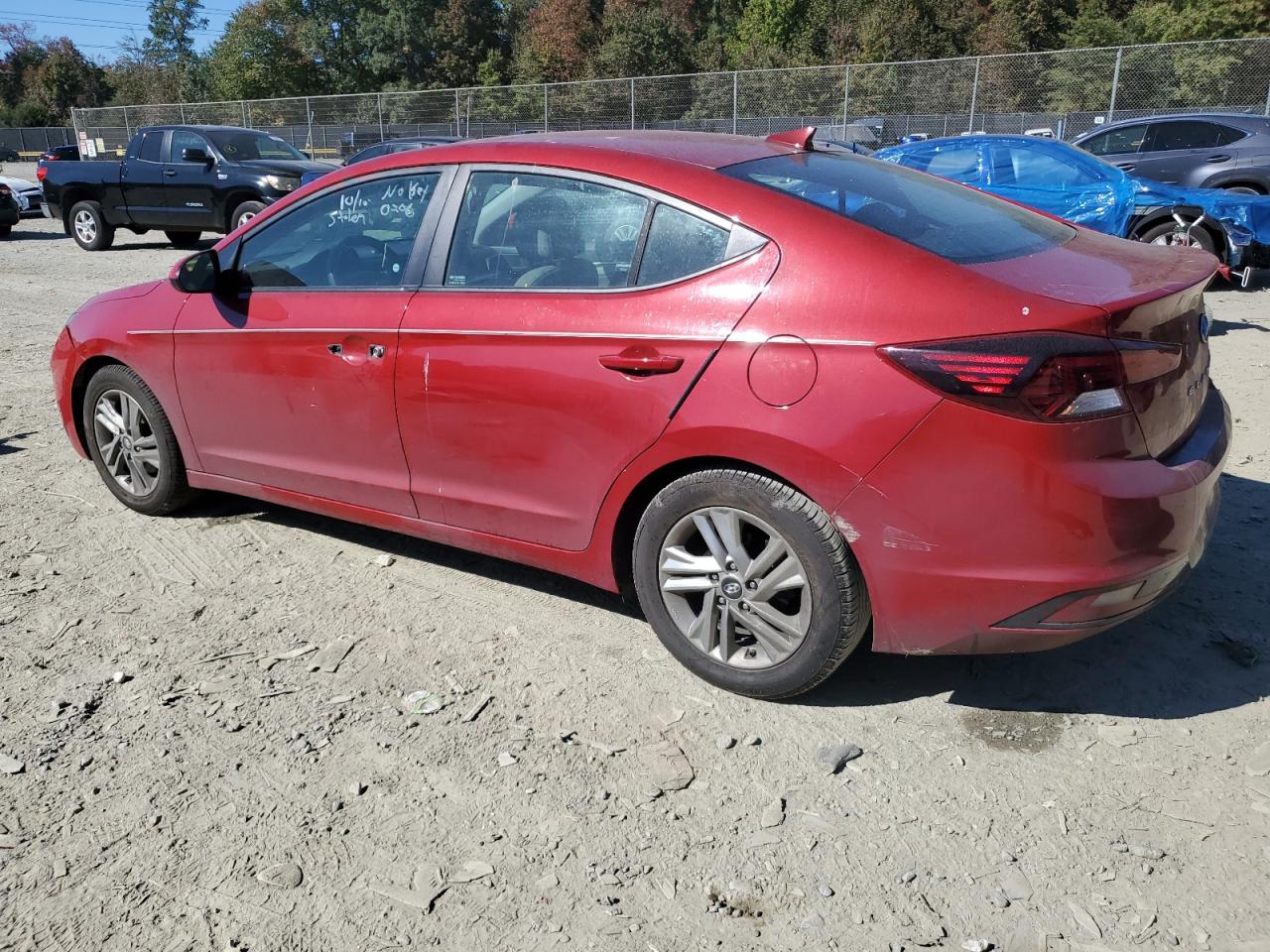 2020 Hyundai Elantra VIN KMHD84LF6LU071794 Copart auction photo, vandalism damage thumbnail 2