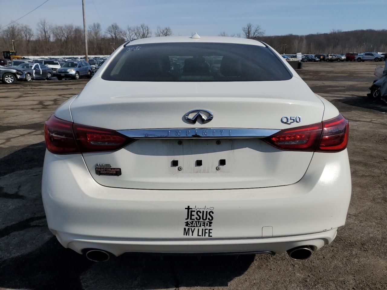 2019 Infiniti Q50 VIN JN1CV7AR8KM350026 Copart auction photo, front end / minor dent/scratches damage thumbnail 6