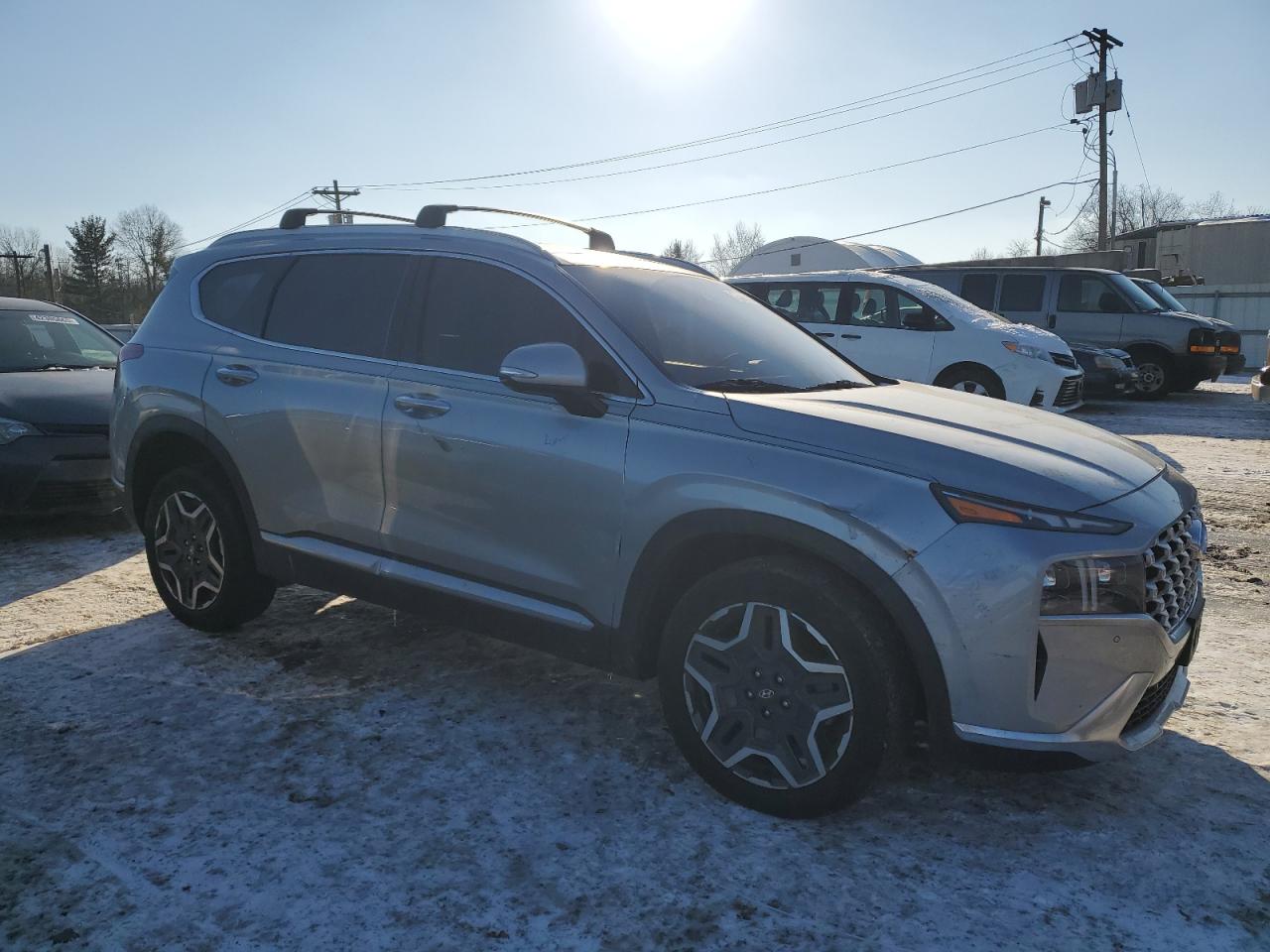 2022 Hyundai Santa Fe VIN 5NMS4DAL6NH466214 Copart auction photo, rear end / front end damage thumbnail 4