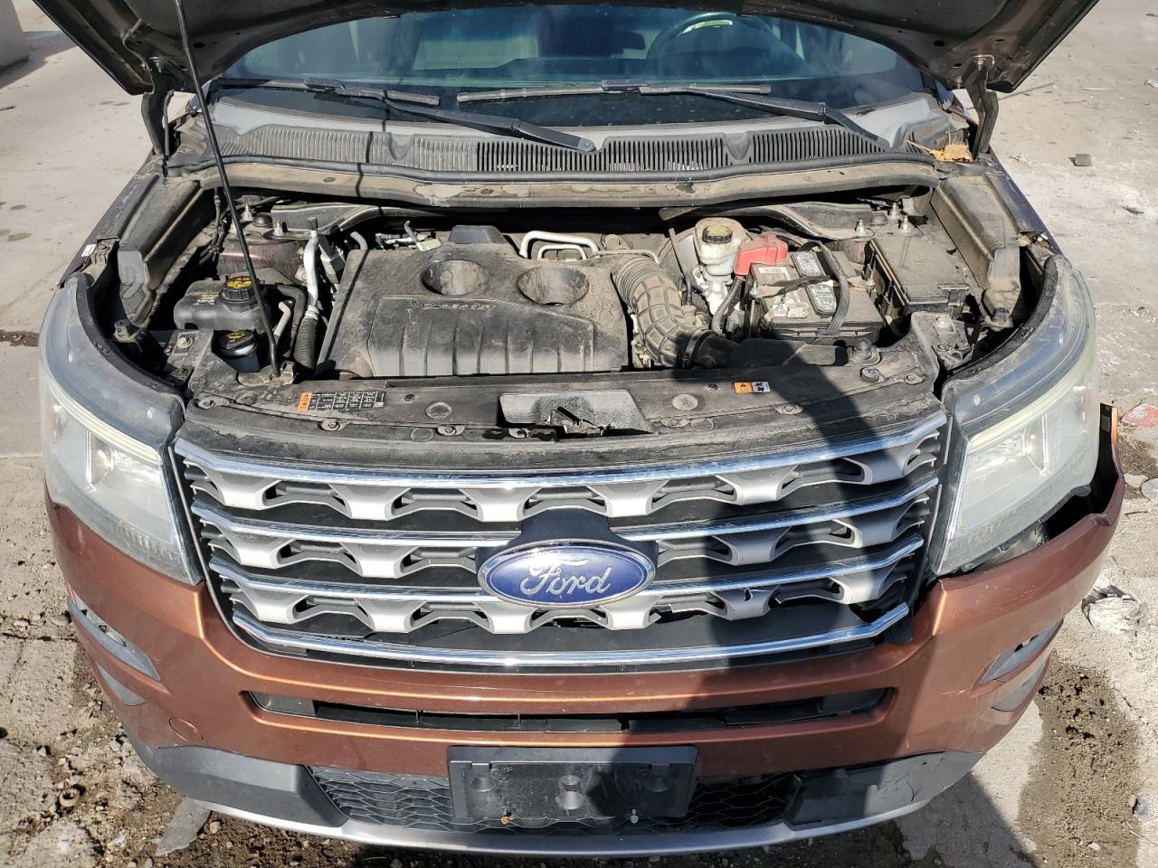 2017 Ford Explorer VIN 1FM5K8DH1HGA11599 Copart auction photo, front end / hail damage thumbnail 11