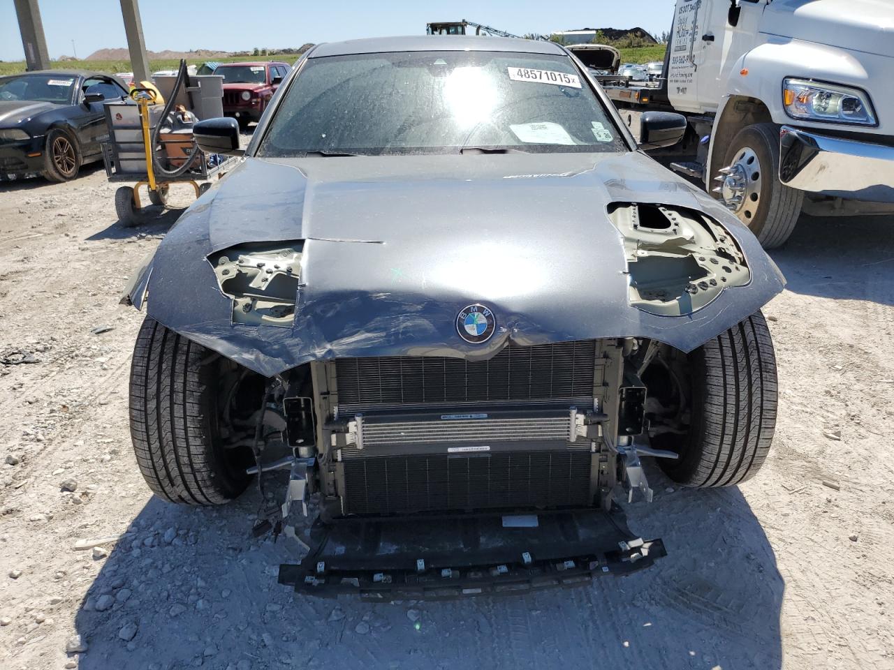 2021 BMW 3er VIN 3MW5R7J06M8C00716 Copart auction photo, front end / minor dent/scratches damage thumbnail 5