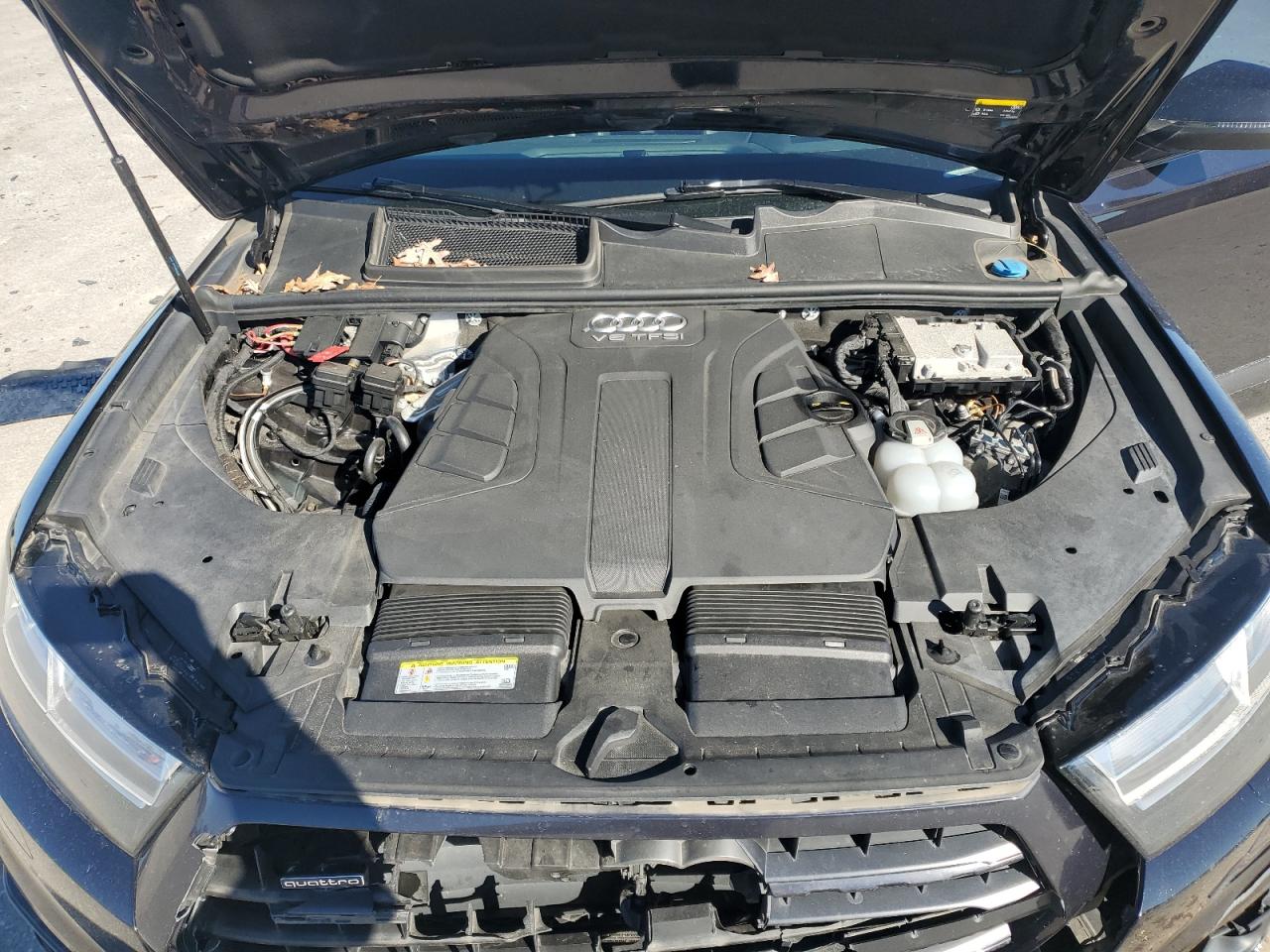 2018 Audi Q7 VIN WA1VAAF75JD037983 Copart auction photo, front end / frame damage damage thumbnail 12