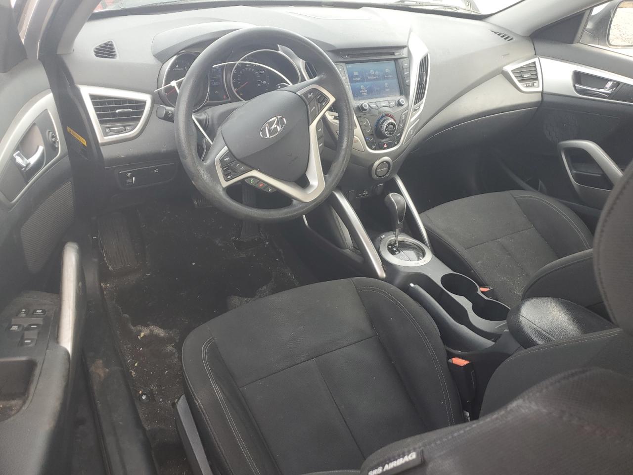 2014 Hyundai Veloster VIN KMHTC6ADXEU189342 Copart auction photo, front end / undercarriage damage thumbnail 8