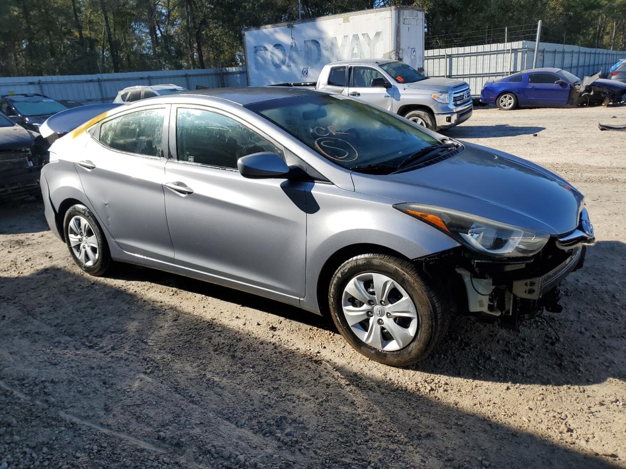 2016 Hyundai Elantra VIN 5NPDH4AEXGH663200 Copart auction photo, front end damage thumbnail 4