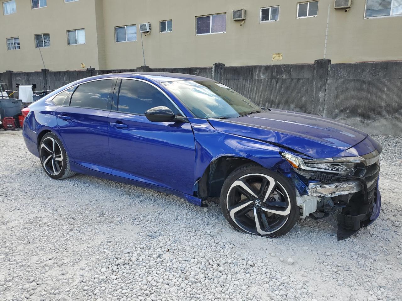 2021 Honda Accord VIN 1HGCV1F3XMA092595 Copart auction photo, front end damage thumbnail 4