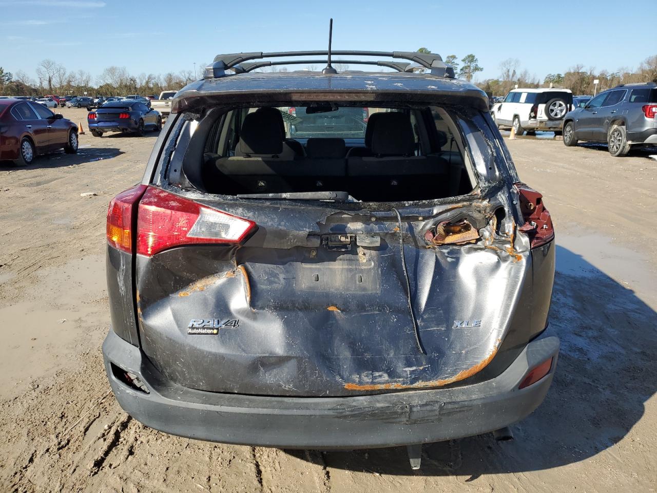 2013 Toyota RAV 4 VIN 2T3WFREV6DW010633 Copart auction photo, rear end / all over damage thumbnail 6