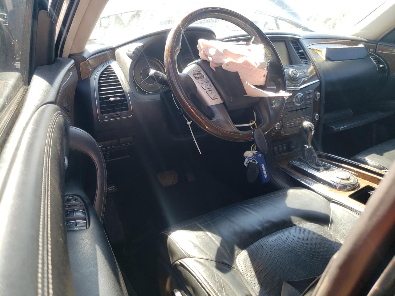 2017 Infiniti QX80 VIN JN8AZ2NF4H9643272 Copart auction photo, front end damage thumbnail 8
