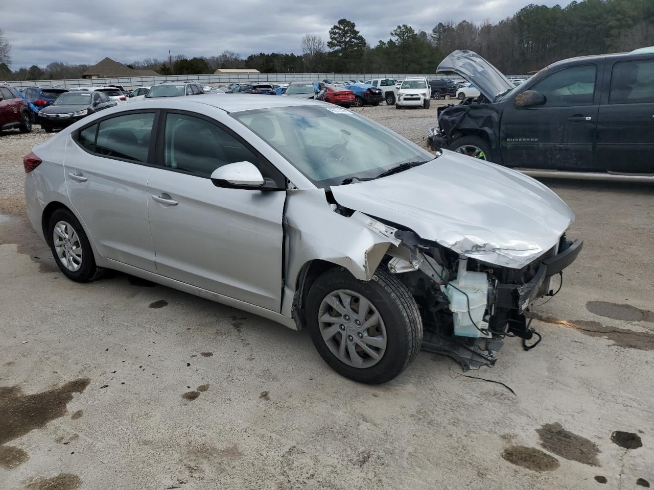 2019 Hyundai Elantra VIN 5NPD74LF4KH422461 Copart auction photo, front end / minor dent/scratches damage thumbnail 4