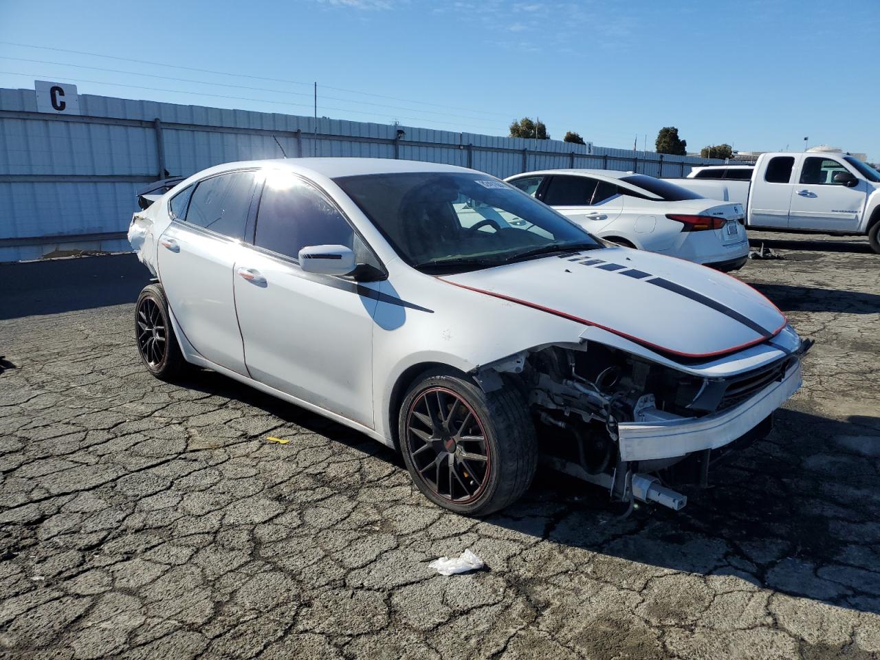 2016 Dodge Dart VIN 1C3CDFBB9GD507697 Copart auction photo, all over damage thumbnail 4
