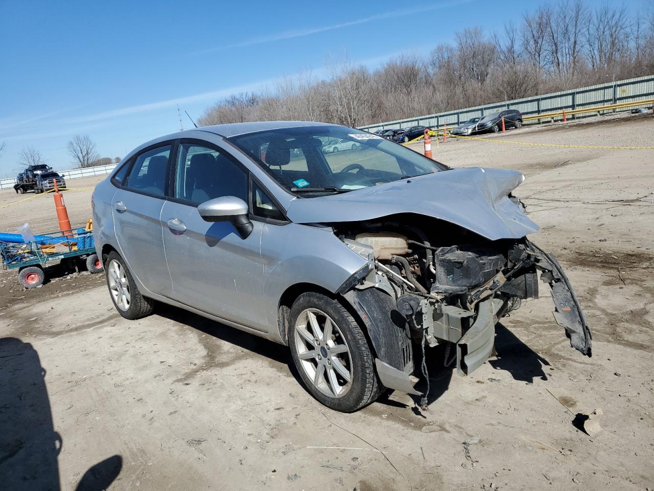 2019 Ford Fiesta VIN 3FADP4BJ0KM106061 Copart auction photo, front end damage thumbnail 4