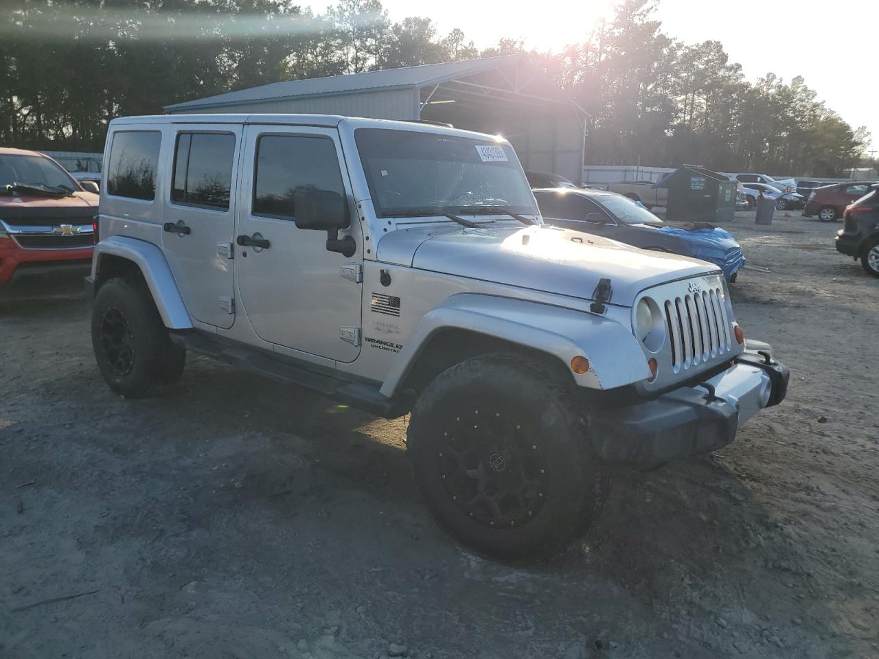2012 Jeep Wrangler VIN 1C4BJWEGXCL111933 Copart auction photo, front end damage thumbnail 4