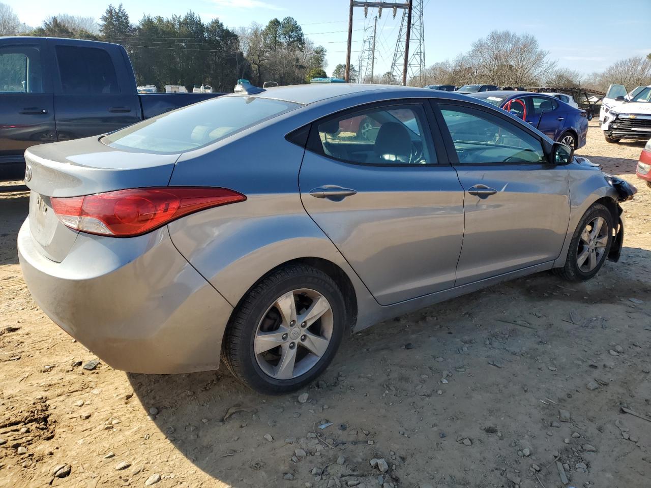 2013 Hyundai Elantra VIN KMHDH4AE8DU937958 Copart auction photo, front end damage thumbnail 3