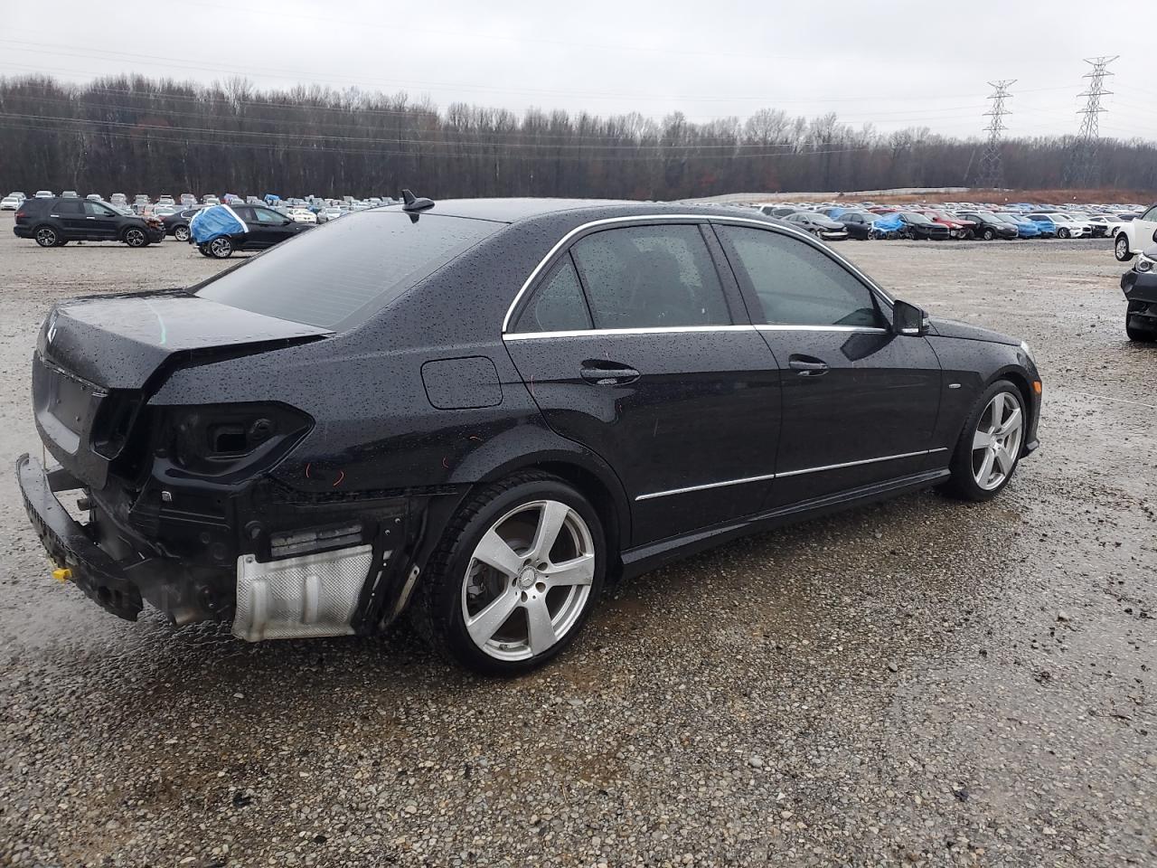 2012 Mercedes-Benz E-klasse VIN WDDHF5KB8CA574542 Copart auction photo, rear end damage thumbnail 3