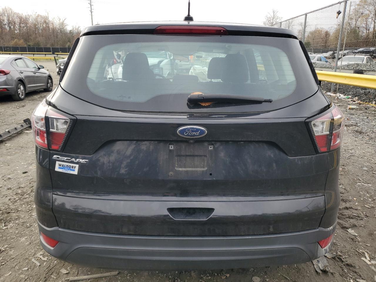 2017 Ford Escape VIN 1FMCU0F78HUE13225 Copart auction photo, all over damage thumbnail 6