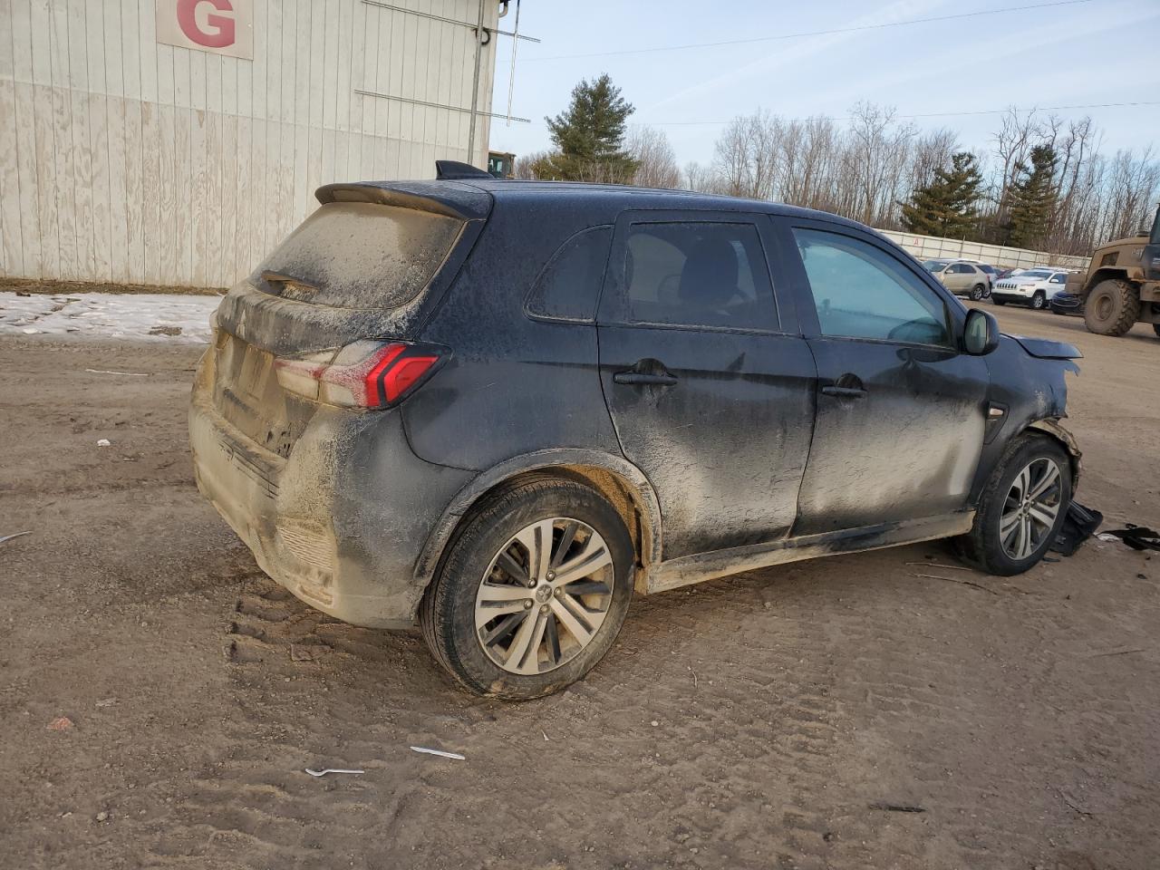 2020 Mitsubishi Outlander VIN JA4AP3AU5LU017841 Copart auction photo, front end / side damage thumbnail 3