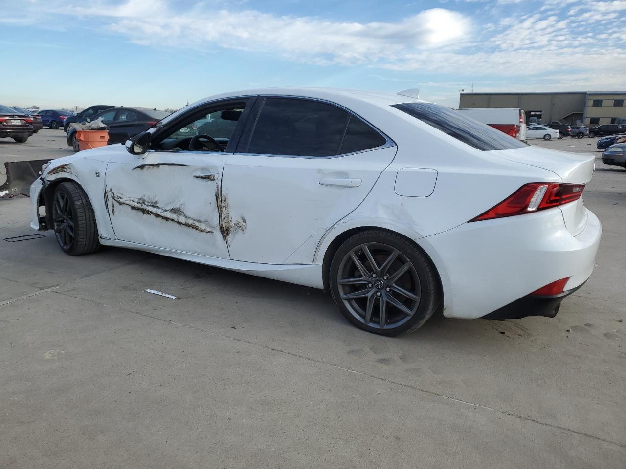 2014 Lexus IS VIN JTHBE1D24E5008641 Copart auction photo, side damage thumbnail 2