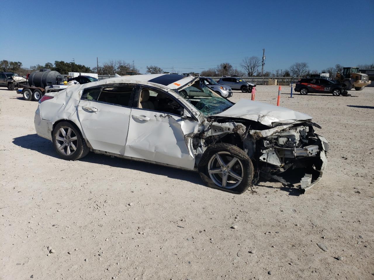 2013 Acura TL VIN 19UUA8F29DA016950 Copart auction photo, rollover damage thumbnail 4