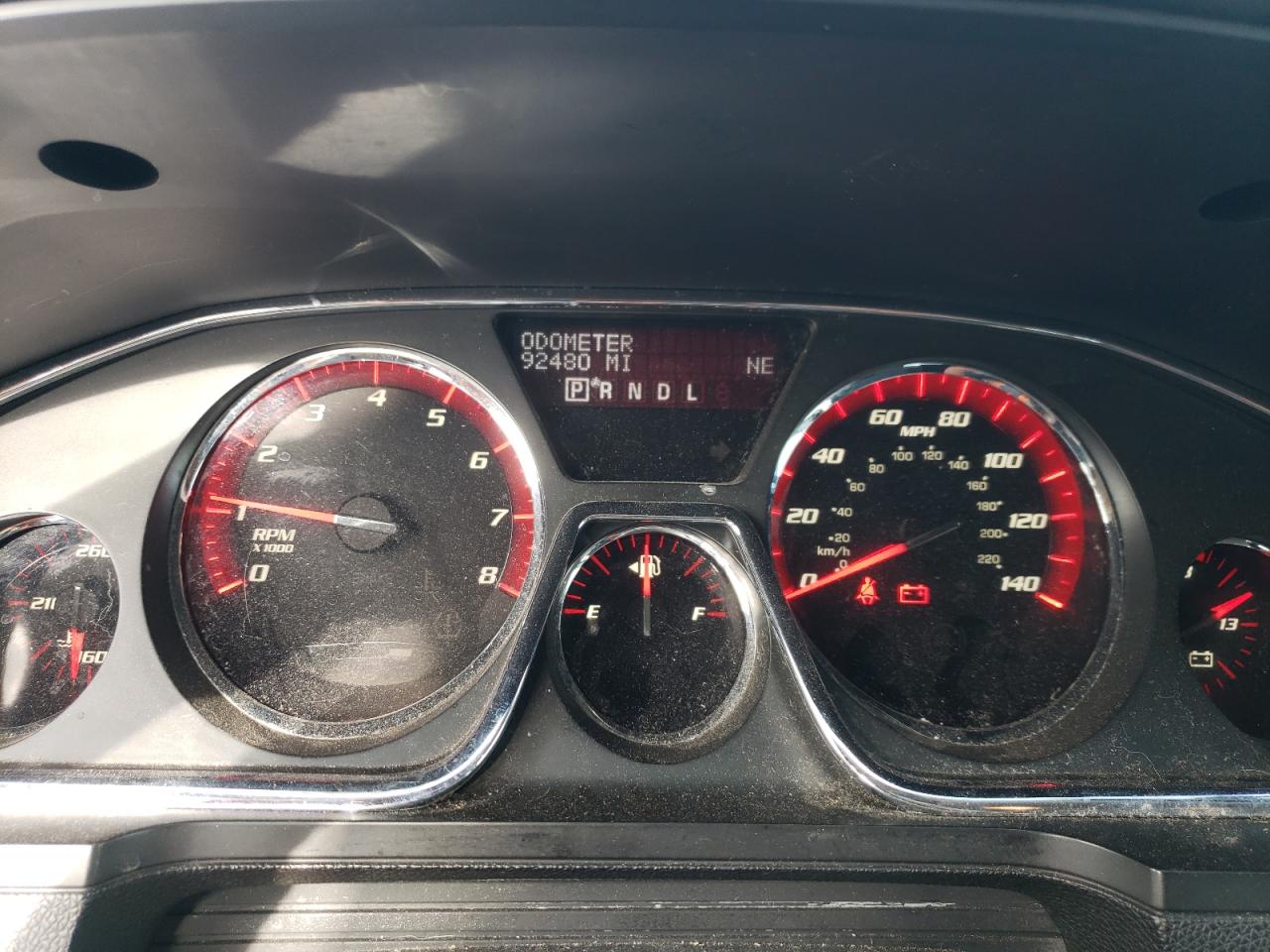 2014 GMC Acadia VIN 1GKKVNED7EJ214301 Copart auction photo, front end / hail damage thumbnail 9