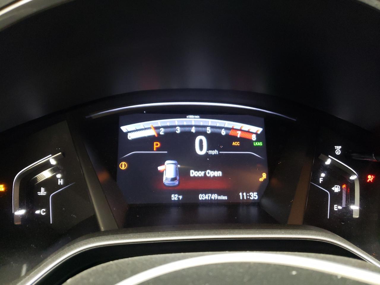 2020 Honda CR-V VIN 5J6RW2H86LL005437 Copart auction photo, side damage thumbnail 9