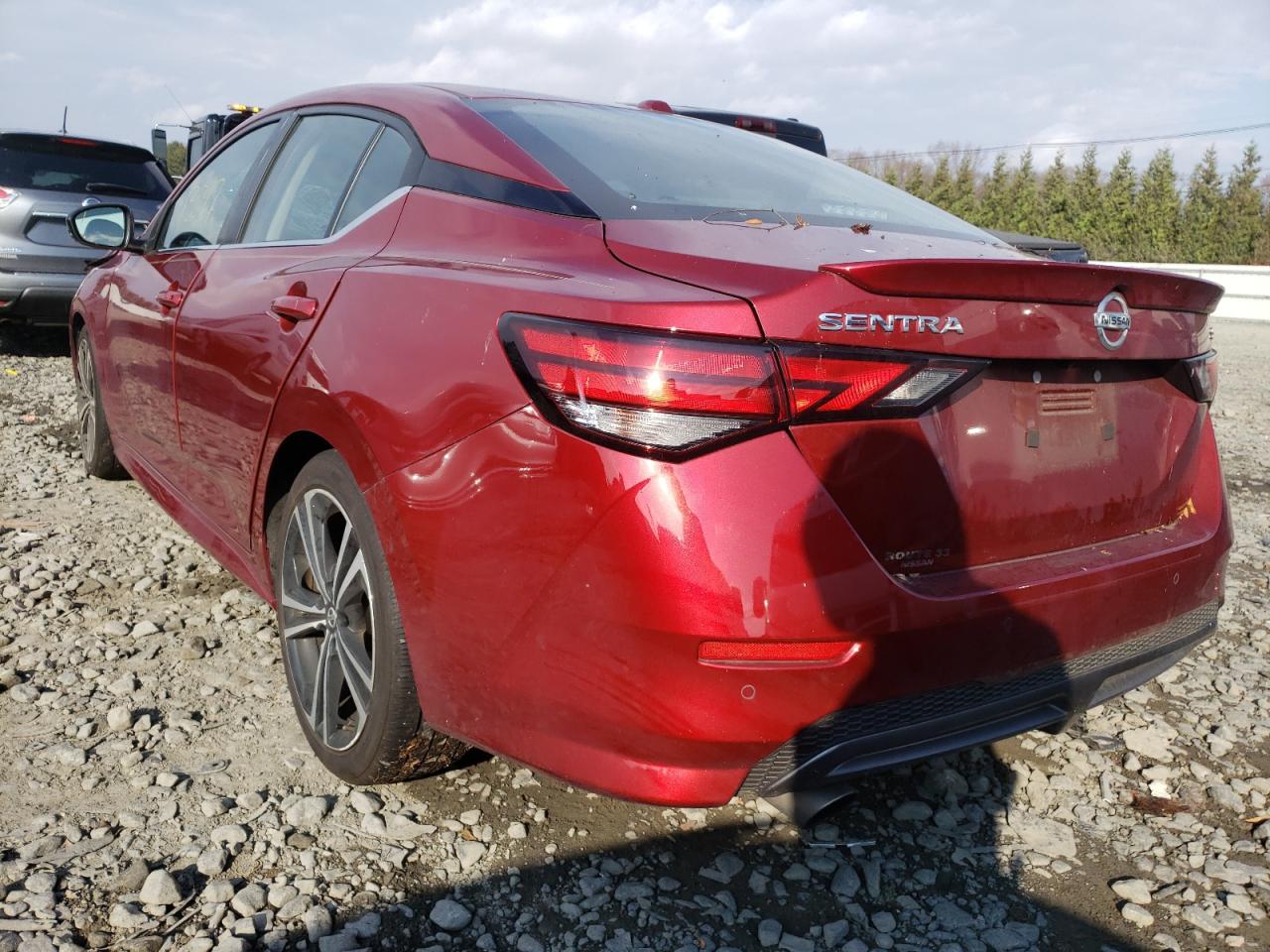 2021 Nissan Sentra VIN 3N1AB8DV7MY211133 Copart auction photo, front end damage thumbnail 3
