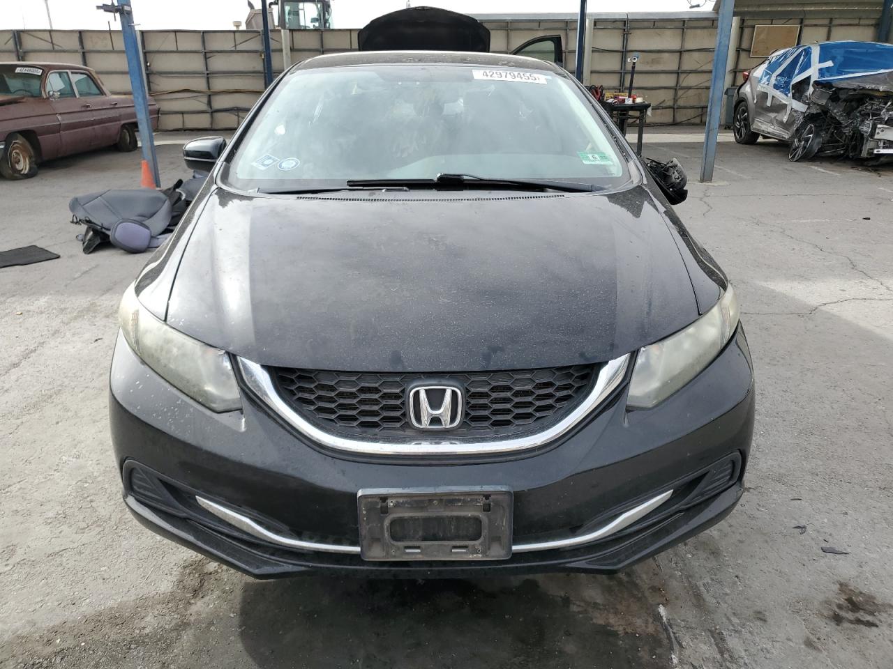 2014 Honda Civic VIN 19XFB2F55EE235401 Copart auction photo, side / rear end damage thumbnail 5