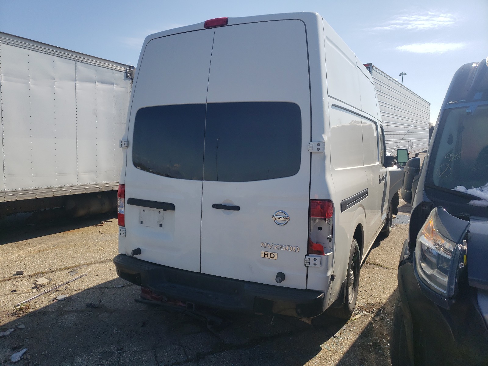 2014 Nissan NV VIN 1N6AF0LYXEN106502 Copart auction photo, front end damage thumbnail 4