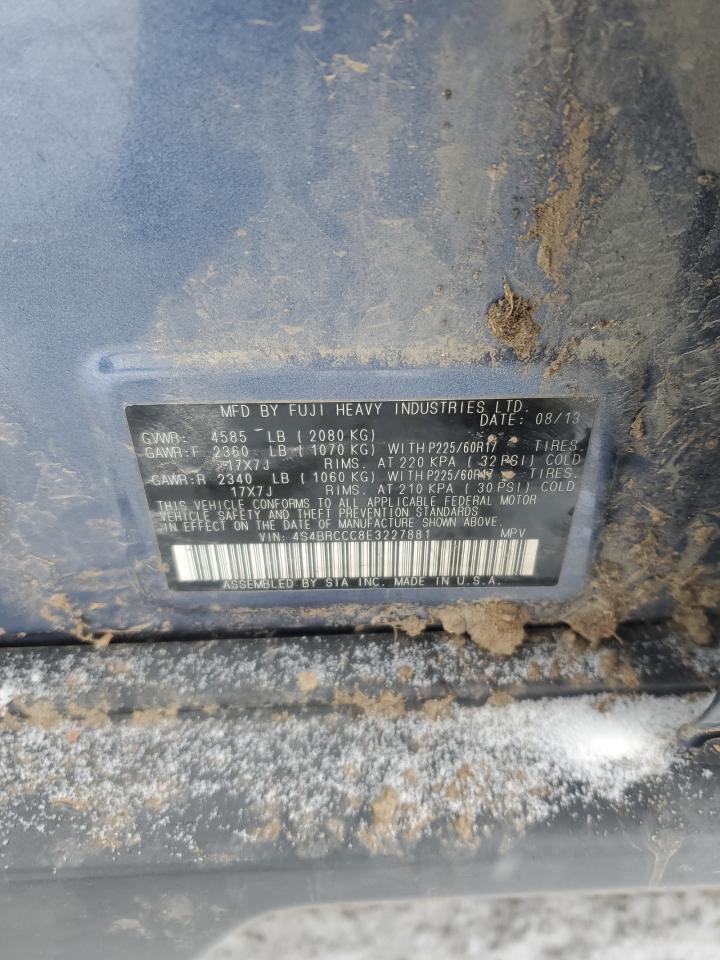 2014 Subaru Outback VIN 4S4BRCCC8E3227881 Copart auction photo, all over damage thumbnail 12
