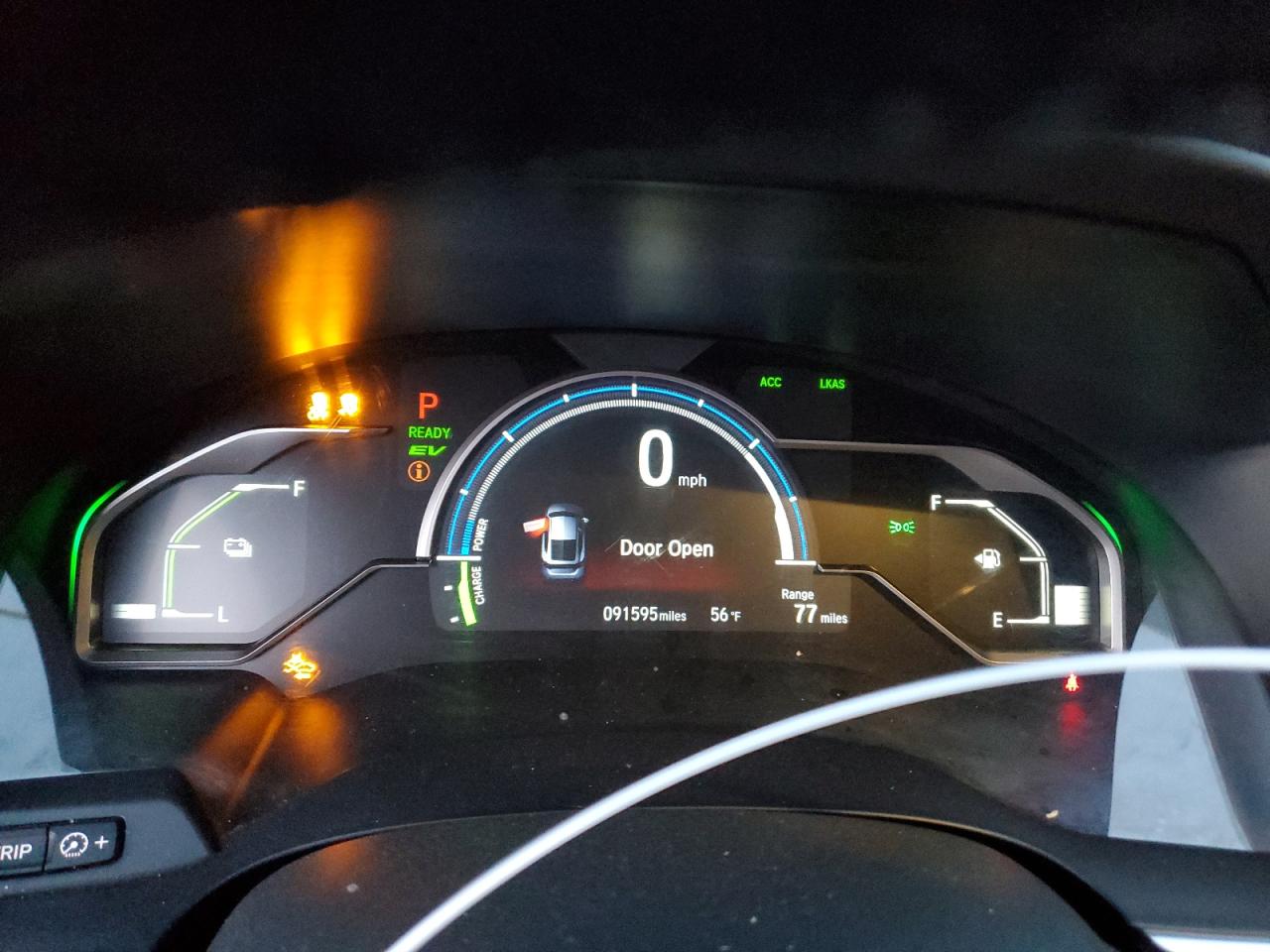 2018 Honda Clarity VIN JHMZC5F36JC013041 Copart auction photo, front end / side damage thumbnail 9