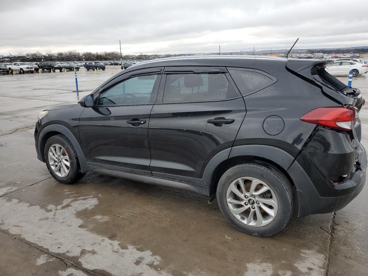 2016 Hyundai Tucson VIN KM8J3CA47GU036281 Copart auction photo, rear end damage thumbnail 2