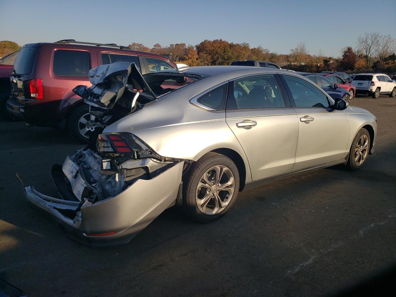 2024 Honda Accord VIN 1HGCY1F3XRA007267 Copart auction photo, rear end damage thumbnail 3