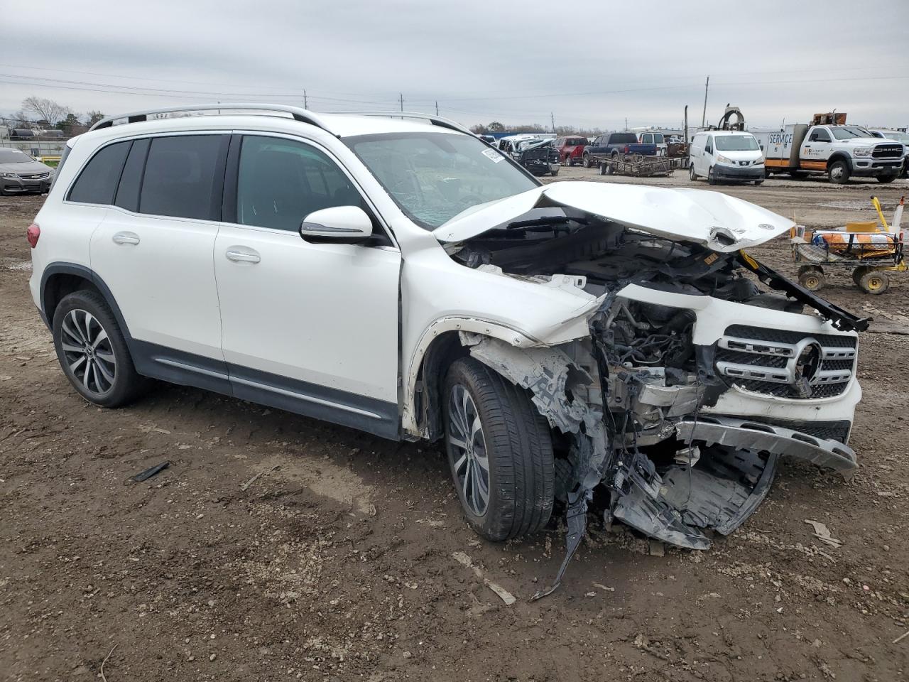2021 Mercedes-Benz GLB VIN W1N4M4GB0MW148696 Copart auction photo, front end / rear end damage thumbnail 4