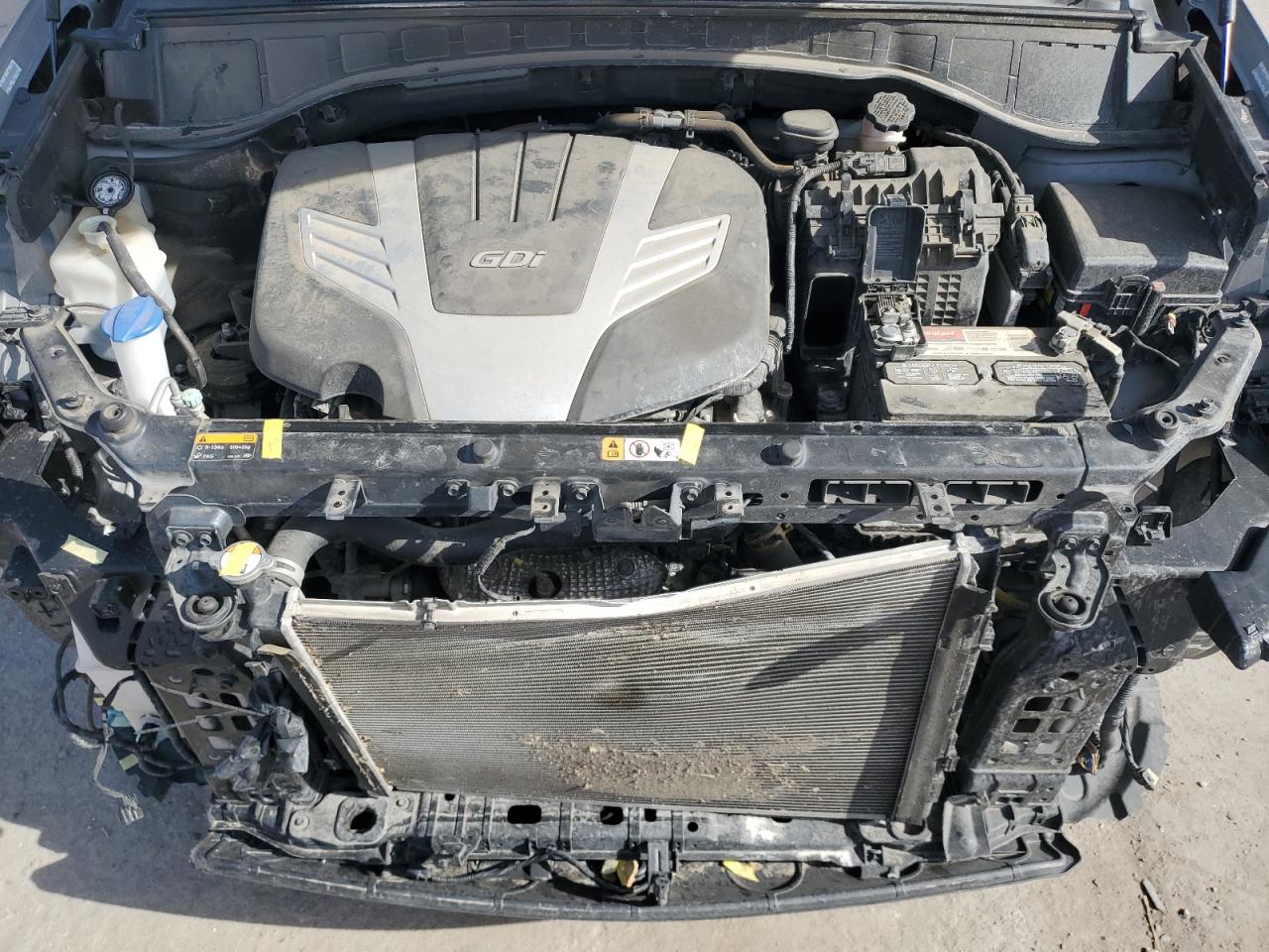 2015 Hyundai Santa Fe VIN KM8SRDHF7FU100088 Copart auction photo, front end damage thumbnail 12
