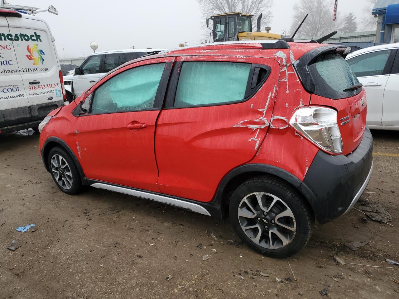 2021 Chevrolet Spark VIN KL8CH6SA4MC740016 Copart auction photo, rollover damage thumbnail 2