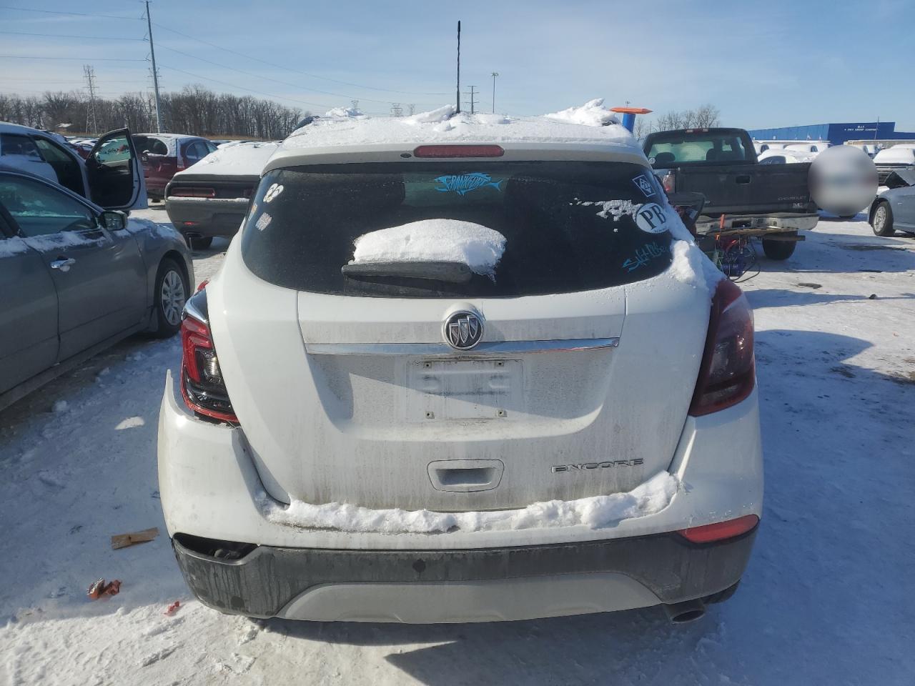 2019 Buick Encore VIN KL4CJASB4KB760612 Copart auction photo, front end / rear end damage thumbnail 6