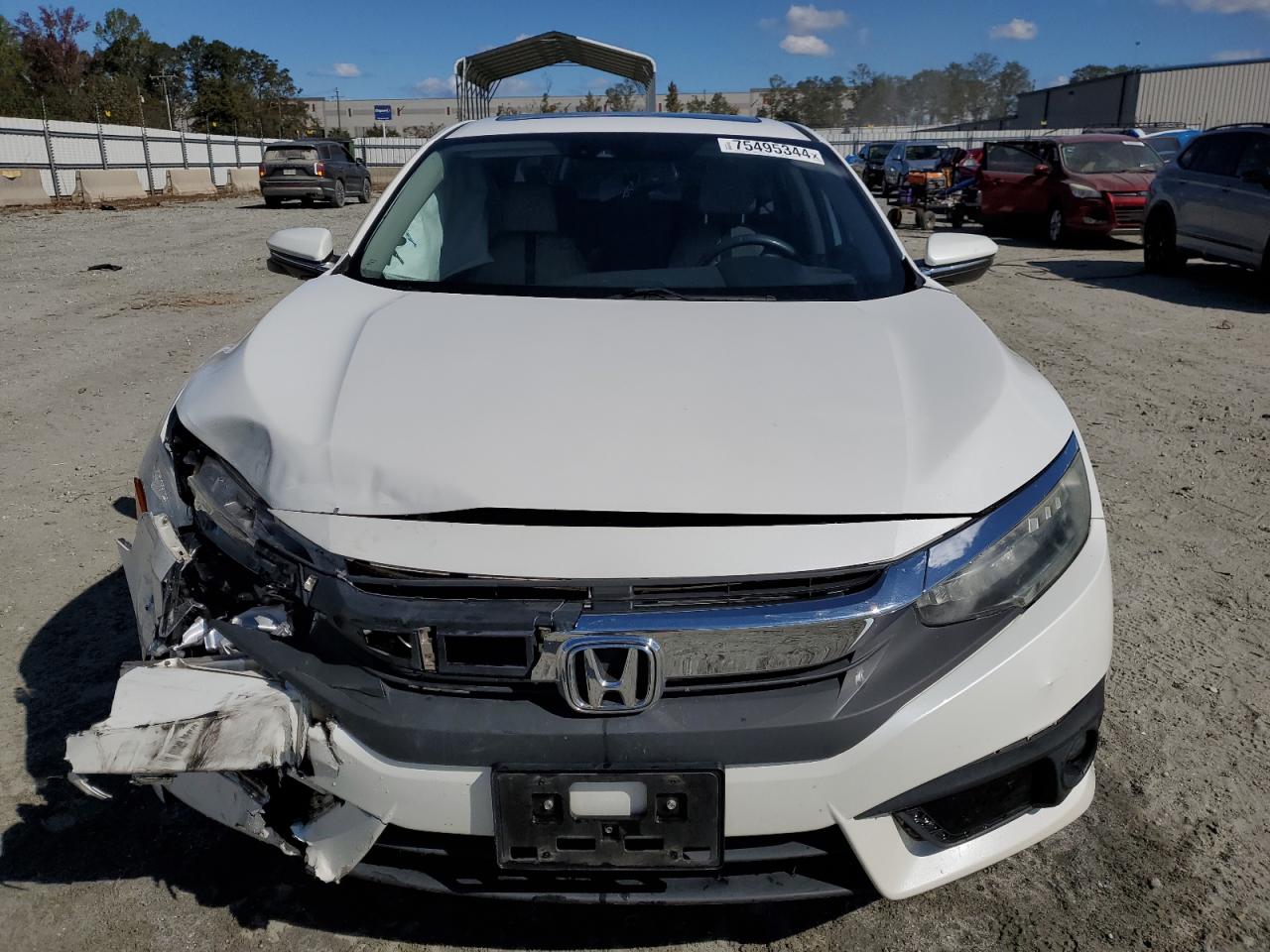 2016 Honda Civic VIN 19XFC1F95GE003006 Copart auction photo, front end damage thumbnail 5
