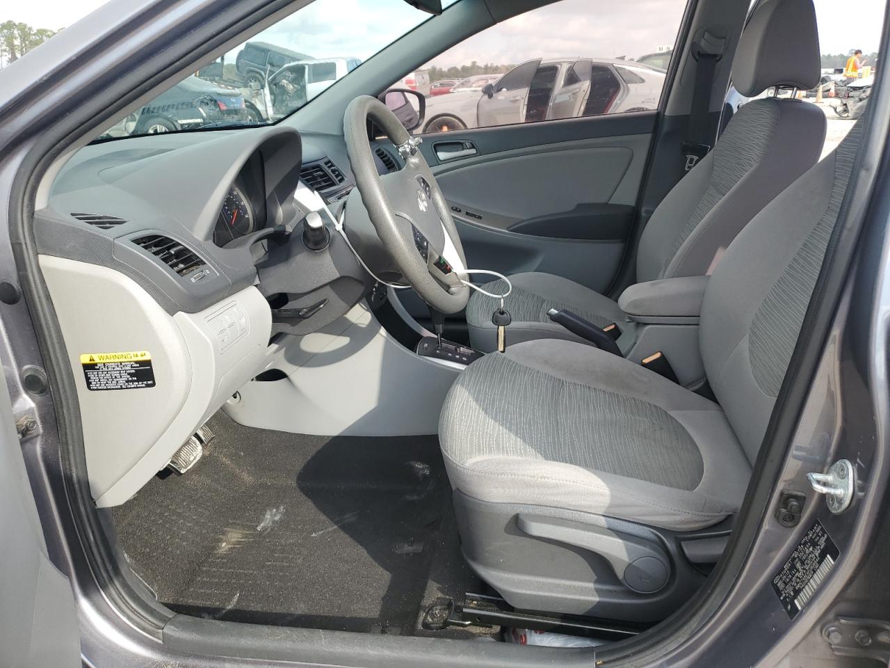 2015 Hyundai Accent VIN KMHCT4AEXFU906644 Copart auction photo, rear end damage thumbnail 7