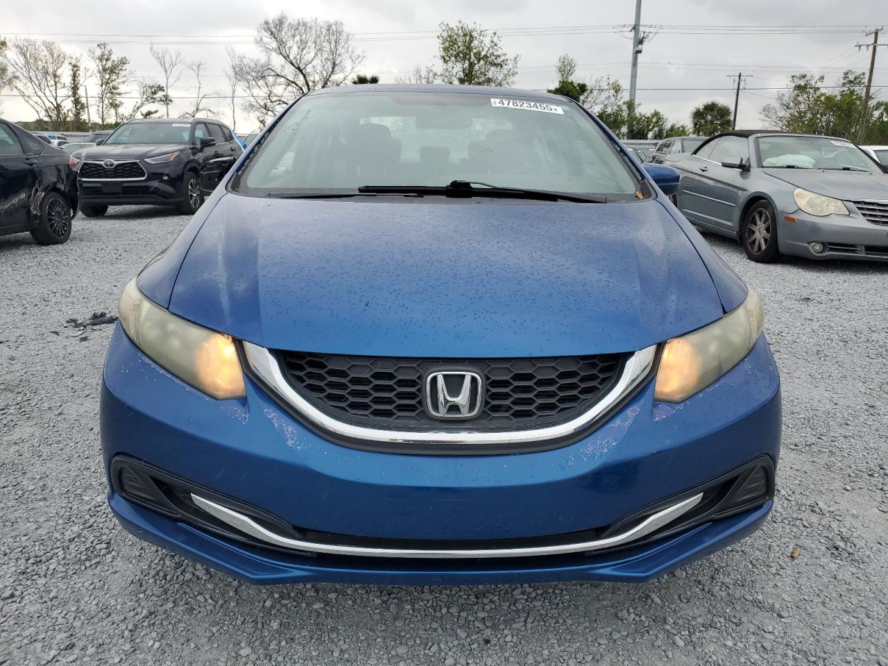 2014 Honda Civic VIN 19XFB2F54EE007258 Copart auction photo, side / front end damage thumbnail 5
