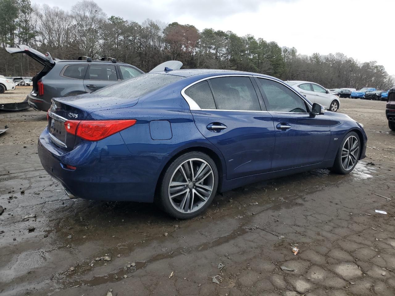 2017 Infiniti Q50 VIN JN1EV7AP7HM740129 Copart auction photo, front end / side damage thumbnail 3